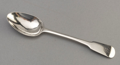 Scottish Provincial Silver Oar Pattern Teaspoon - Charles Fowler, Elgin