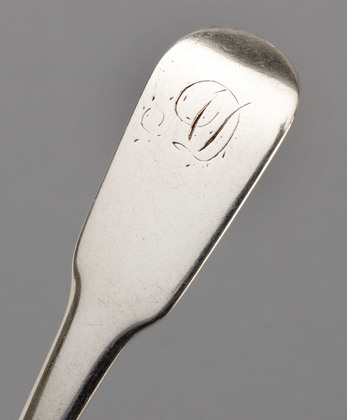 Scottish Provincial Silver Oar Pattern Teaspoon - Charles Fowler, Elgin