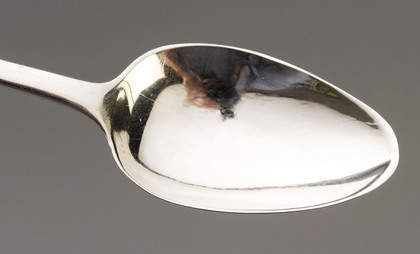 Scottish Provincial Silver Oar Pattern Teaspoon - Charles Fowler, Elgin