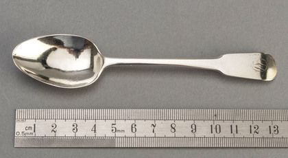 Scottish Provincial Silver Oar Pattern Teaspoon - Charles Fowler, Elgin