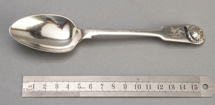 Chinese Export Fiddle & Shell Pattern Dessert Spoon - Cutshing