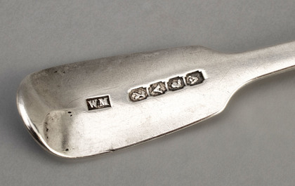 Cape Silver Butter Knife - William Moore, Cape Stub Hallmarks