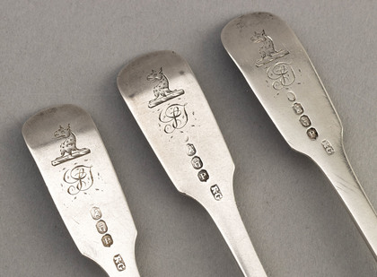 Irish Provincial Silver Dessert Forks (3) - Richard Garde, Cork