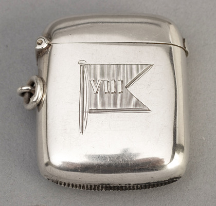 Boer War Silver Vesta Case - 8th Division, General Sir Leslie Rundle