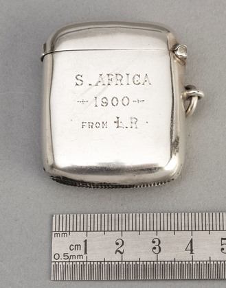 Boer War Silver Vesta Case - 8th Division, General Sir Leslie Rundle