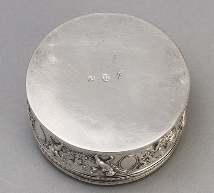 Hanau Silver Circular Box - Admiral Tromp Battle of Texel