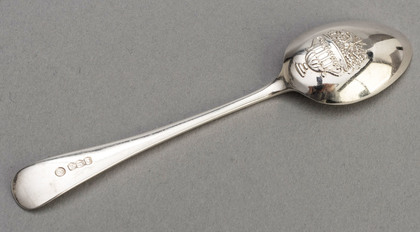 Sterling Silver Fancy Back (Picture Back) Teaspoons (Set of 6) - I Love Liberty