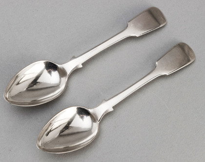 Cape Silver Teaspoons (Pair) - Jacobus Johannes Vos