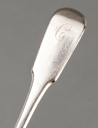 Chinese Export Silver Dessert Spoon - Sunshing