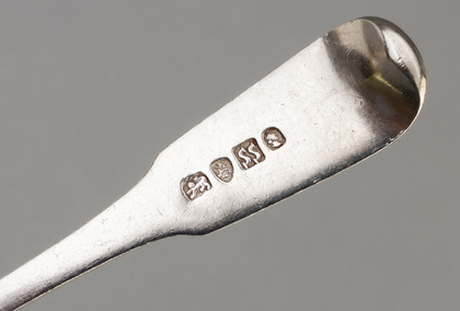 Chinese Export Silver Dessert Spoon - Sunshing