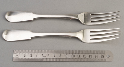 Canadian Silver Tableforks (Pair) - George Savage Montreal (2of2)