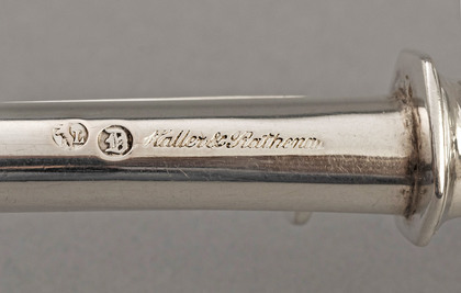 German Antique Silver Mechanical Stilton Cheese Scoop - Haller & Rathenau