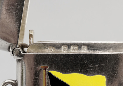 Antique Silver and Enamel Maritime Signal Flag Vesta Case - Sally, Dr Lauder, W.H.J. Hirst