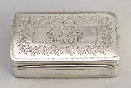 Cape Silver Engraved Snuff Box - Richard Vippond, or Johan Vos?