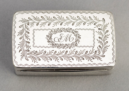 Cape Silver Engraved Snuff Box - Richard Vippond, or Johan Vos?