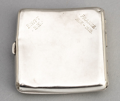 2nd. South African Infantry Silver Cigarette Case - Lieutenant Symons, Delville Wood 