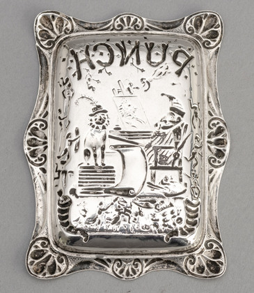 Victorian Silver Mr. Punch Pin Tray - Punch & Judy, Punch Magazine, 1849