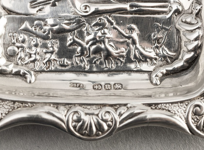 Victorian Silver Mr. Punch Pin Tray - Punch & Judy, Punch Magazine, 1849