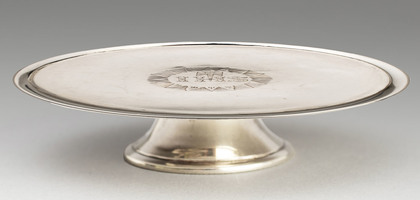 Canadian Antique Silver Ecclesiastical Communion Footed Paten - James Langford, Halifax, Nova Scotia