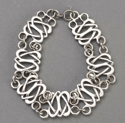 Celtic Revival Silver Bracelet - Stuart John Wilson, Skye Silver
