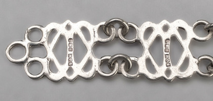 Celtic Revival Silver Bracelet - Stuart John Wilson, Skye Silver