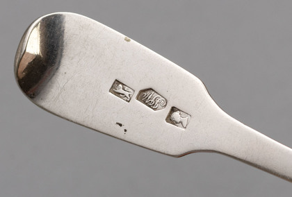 Cape Silver Teaspoon - Jacobus Johannes Vos, Pseudo Hallmarks