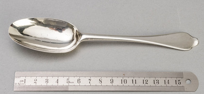 Queen Anne Brittania Silver Dognose Spoon - John Broake, 2/2
