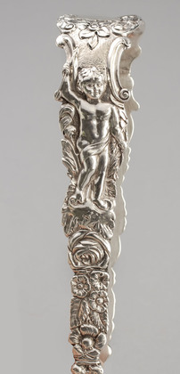 Edward Farrell Cast Silver Figural Sugar Tongs  -Cherub or Cupid with Arrow