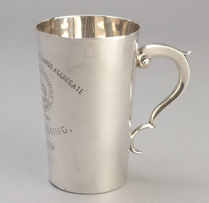 Natal Rifle Association Semper Paratus Sterling Silver Trophy Mug - Winner 500 Yards Aggregate, C.J. Fleming