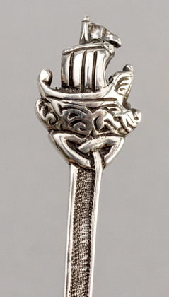 Scottish Provincial Celtic Revival Cast Silver Coffee Spoons (Set of 6) - John Fraser Inverness
