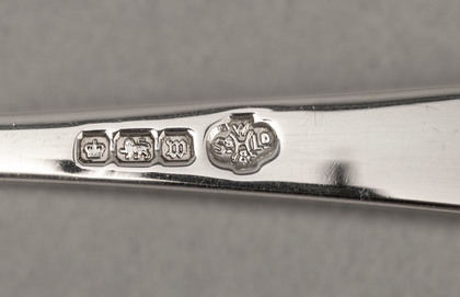 Antique Silver Coffee Spoons (Set of 6) - 1914, WW1