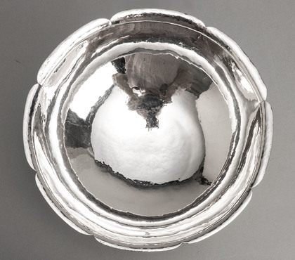 Carl Poul Petersen Canadian Hand Made Sterling Silver Fruit Bowl